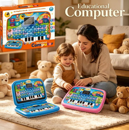Electronic Phonics Learning Machine for Kids - Early English Alphabet & Number Trainer - Interactive Music & Language Discovery Toy for Boys & Girls