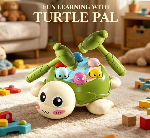Fine Motor Skills Hammering Toy for Kids - Early Learning Turtle Pounding Game - Sensory Development & Hand-Eye Coordination Desktop Toy for Boys Girls
